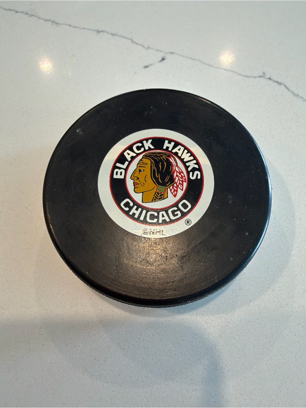 Chicago Blackhawks Hockey Puck